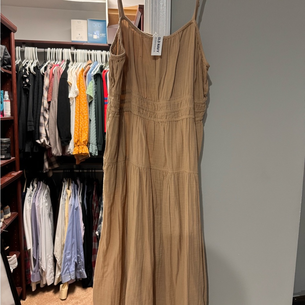Waist defined smocked tiered dress from old navy